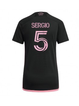 Billige Inter Miami Sergio Busquets #5 Bortedrakt Dame 2024-25 Kortermet